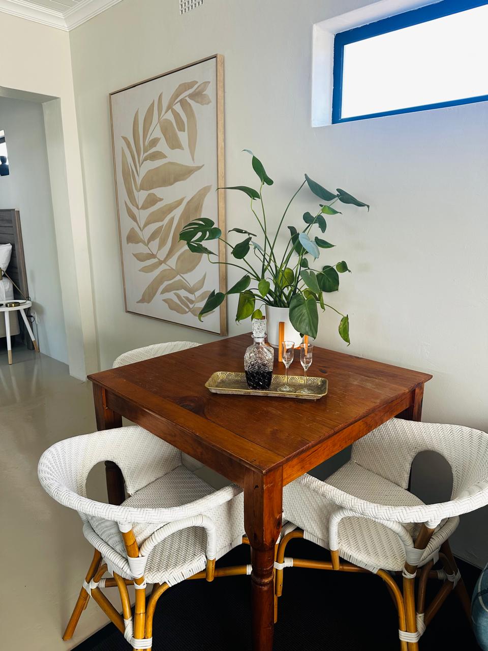 Dining table and work area